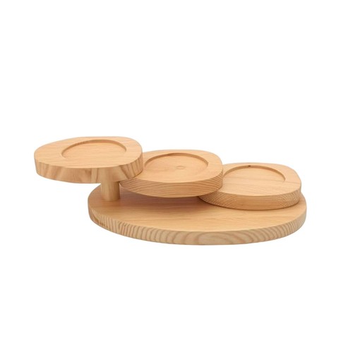 Wooden tiered riser display - tiered,