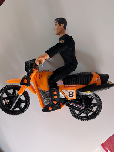 Action man super - man, bike