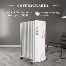 White oil filled radiator - oil, 11