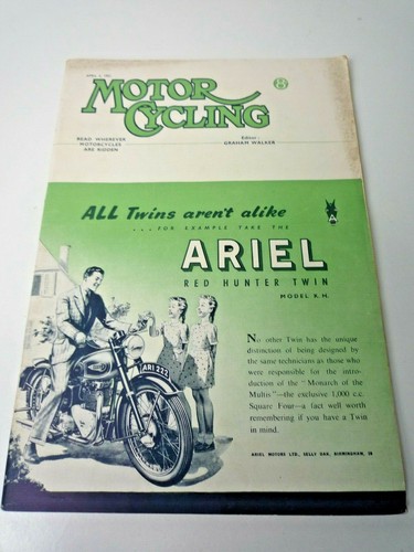 Vintage motor cycling magazine - vintage,