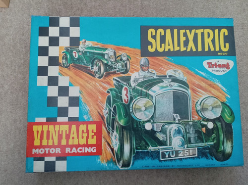 Scalextric vintage set cars - scalextric,