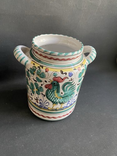 Deruta pottery majolica green - pottery,