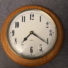 Oak Wall Clock 12.7/8"