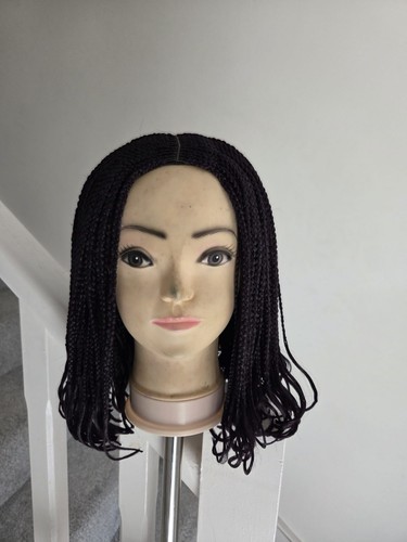 Braided wig colour purple - braided, wig#