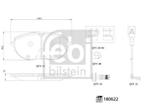 Febi bilstein brake pad - febi,