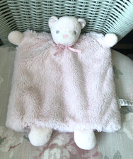 KALOO PINK TEDDY BEAR COMFORTER HAND PUPPET SOFT FAUX FUR TOY SOOTHER DOUDOU