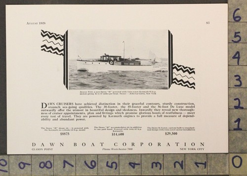 1928 boat watercraft dawn - 1928,