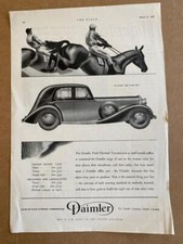 ADVERT 1936 DAIMLER LIGHT STRAIGHT EIGHT LIMOUSINES & LANDAULETTES