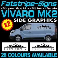 to fit VAUXHALL VIVARO MK2 VAN MOTORHOME VINYL GRAPHICS STICKERS DECALS CAMPER