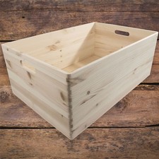 XLarge Wooden Open Crate Box