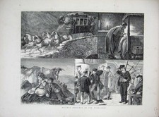 Old Antique Print 1872