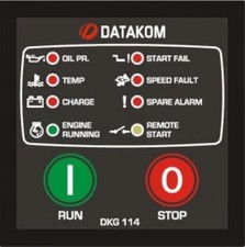 DATAKOM DKG-114 Generator Manual and Remote Start Control Panel