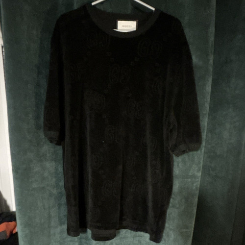 Gucci black logo crew neck - gucci,