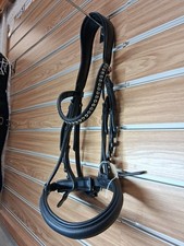 Kieffer Ultrasoft Sue Padded Snaffle Black Cob Size