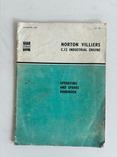 NORTON VILLIERS C12 Industrial Engine Handbook Spare Parts List 1970 N.V.751