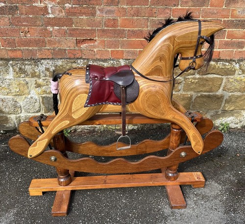 Wooden rocking horse - wooden,