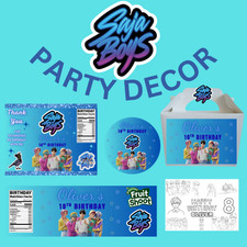 SAJA BOYS Personalised party