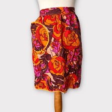 Vintage 60s 70s Floral Half