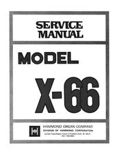 Hammond X66 Technical Service