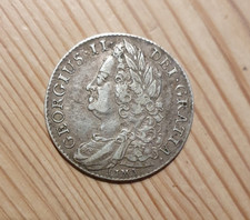 GEORGE II 1745 LIMA SILVER SHILLING - HIGH GRADE