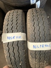 Steel Radial Part Worn Trailer Tyres (165R14C).      X2