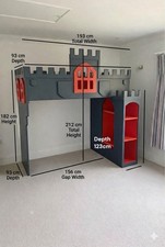Castle Themed Bunk Bed with