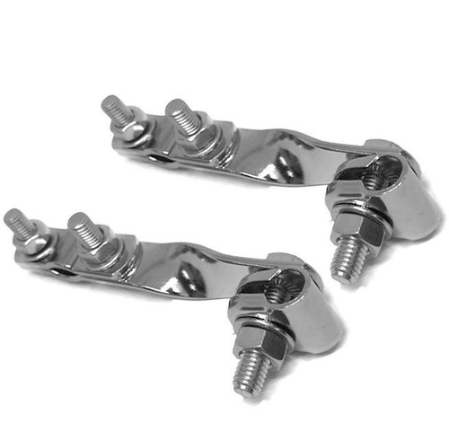 Pair mirror bracket chrome - mirror,