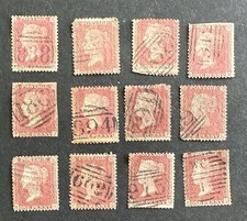 GB Circa 1850-70 Queen Victoria 12 Penny Reds Used