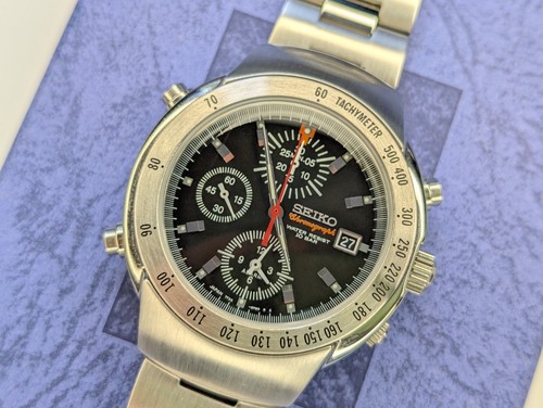 Seiko chronograph boxed - boxed, nov