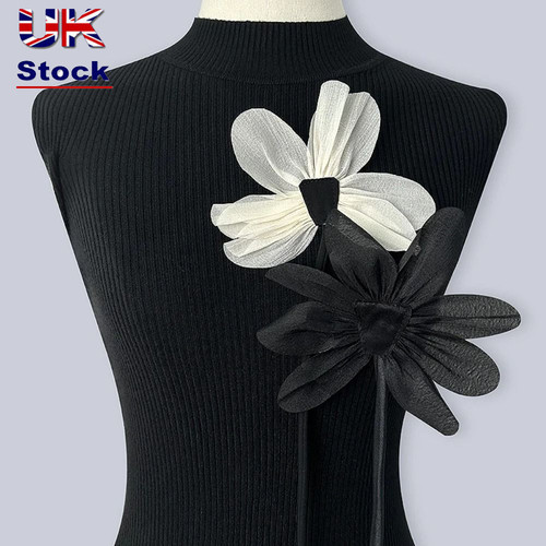 2pcs cloth fabric flower - 2pcs,