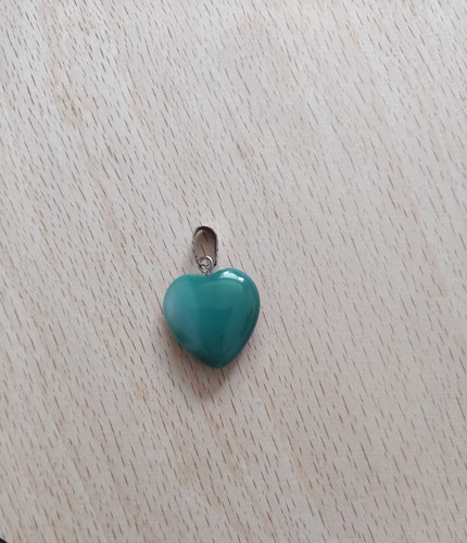 Heart pendant green women - heart,