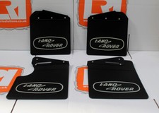 New Genuine Land Rover Defender HERITAGE limited edition mud flaps 90 front r...