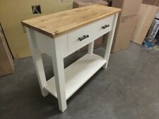 PAINTED SHABBY CHIC RECLAIMED ROUGH SAWN TIMBER CONSOLE TABLE- CHOICE OF COLOURS