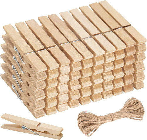 Natural pins wooden large - pins,