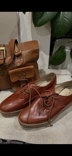 Zara ladies brown leather - zara,