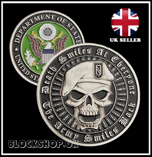 Army skull smiles back - smiles,