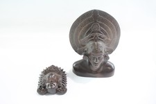 Wooden Ornaments Collectables Hand Carved Balinese Bust & Deity Wall Hanging