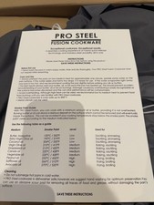PRO STEEL Fusion 6 Piece Saucepan Cookware Set  16cm 18cm 20cm & Lids 