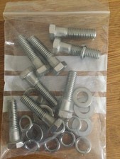 FORD 3.0 v6 essex  CAPRI scimitar BELLHOUSING BOLTS + washers Stainless Steel v4