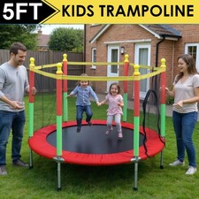 5FT Kid Trampoline With Safety