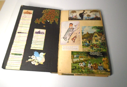 Antique victorian scrapbook - antique,
