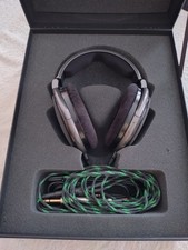 Sennheiser HD650 Audiophile Headphones, "enhanced" with extra cable.