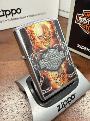 Genuine zippo lighter - genuine, harley