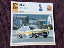 VAUXHALL Chevette HSR, 1979/80,  Competition Class Car, G.B.,Collectors Card