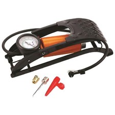 RAC Heavy Duty Single Barrel Foot Pump Air Inflator BICYCLE CAR BIKE TYRES