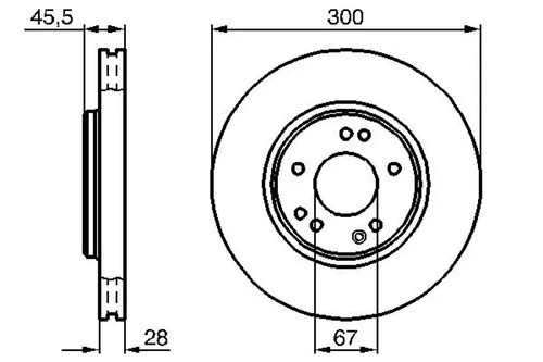 Brake disc vented 986 478 - disc, 0