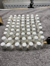 70 x English White Bone China