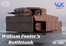William Foster’s Battletank WW1 British Paper Tank Scale Model Kit 1/72