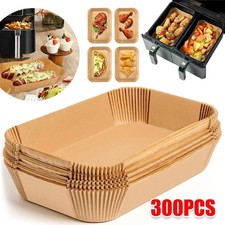 300PCS Air Fryer Paper Liners Disposable Non Stick Baking Parchment for Ninja UK