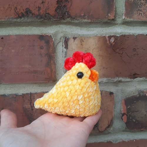 Yellow chicken plushie - chicken, |